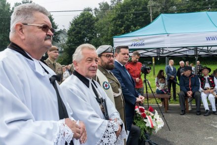 Uroczystość upamiętnienia mjra Adolfa Pilcha - duchowieństwo